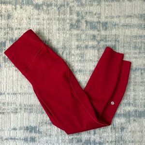 Lululemon Red Leggings